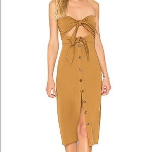 NWOT House of Harlow 1960 Colette Dress in Toffee, Medium
